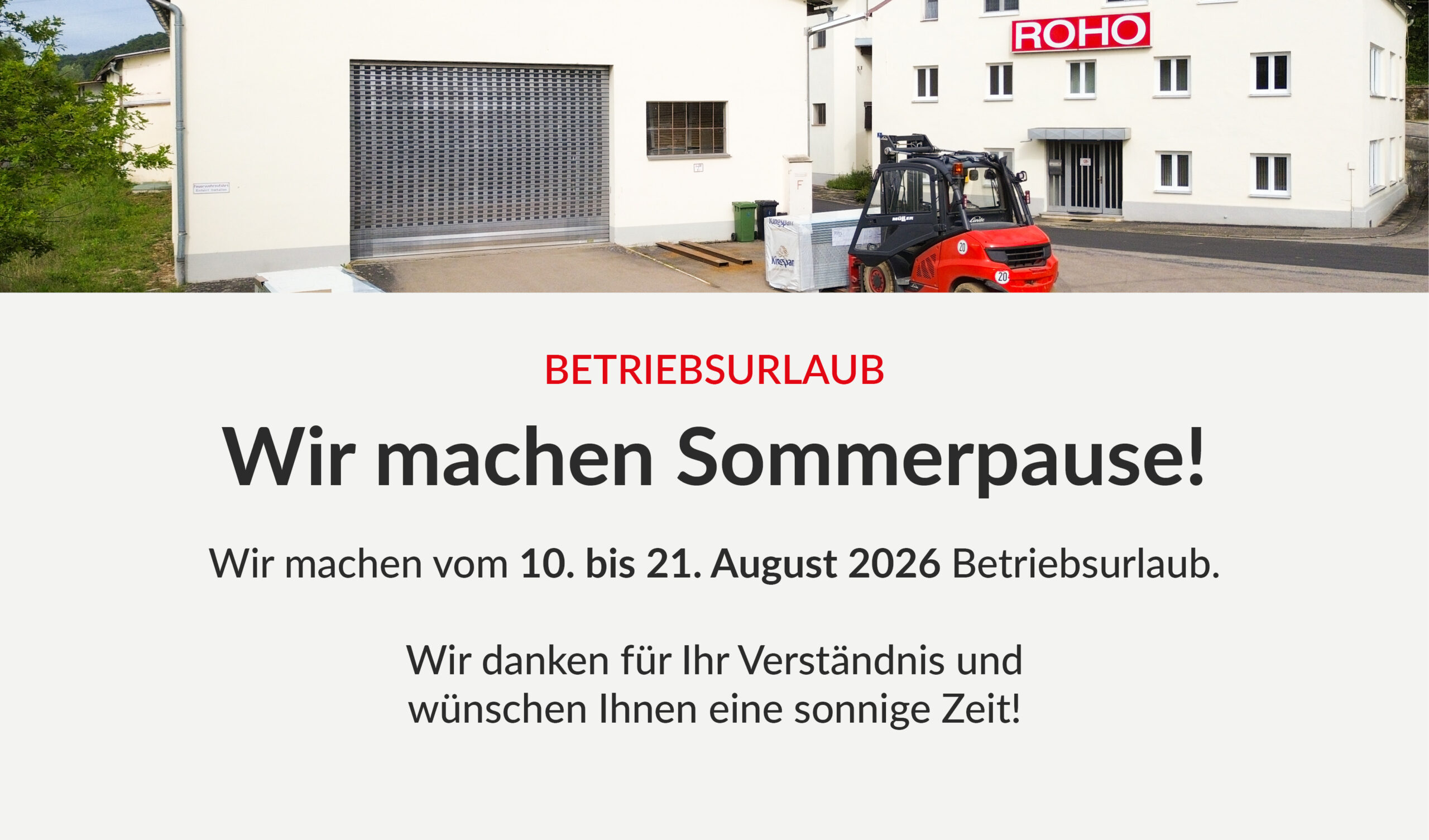 Popup ROHO 850x500px Betriebsurlaub Sommer 2026 desktop